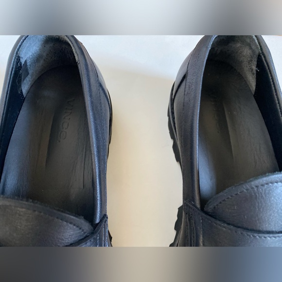 ✨HP✨ VINCE Comrade black leather loafers - Picture 5 of 5